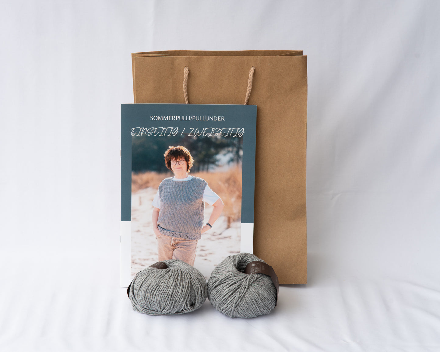 EINSEITIG/ZWEISEITIG - Wollpaket mit Strickanleitung