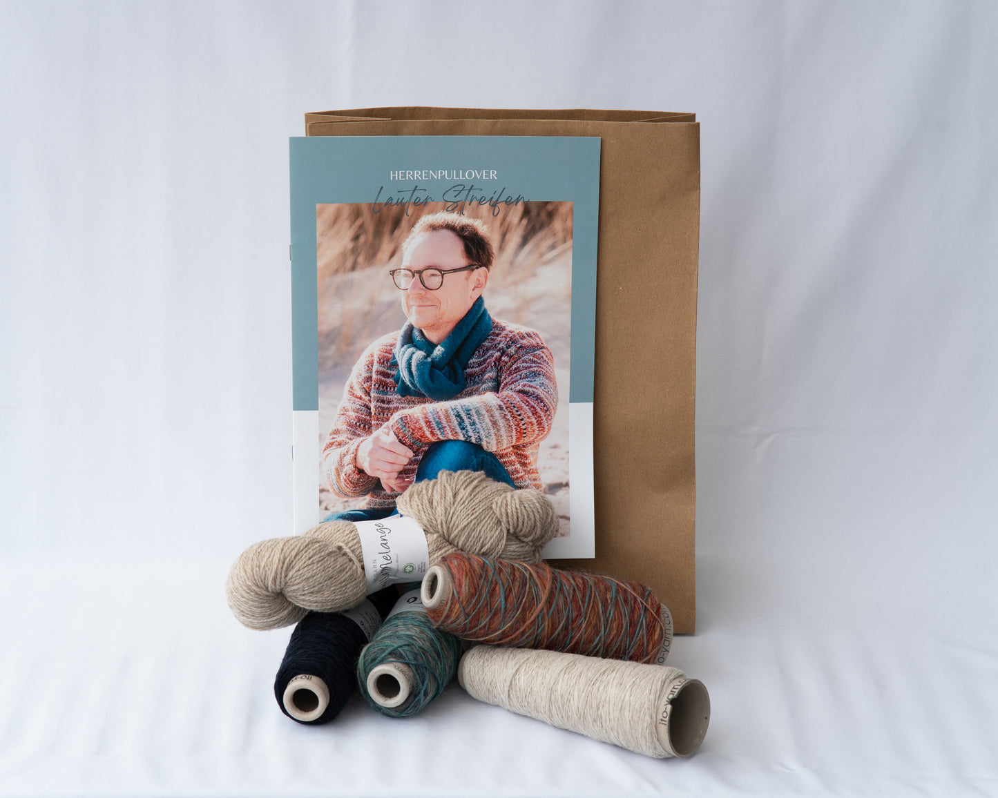 LAUTER STREIFEN - Wollpaket mit Strickanleitung