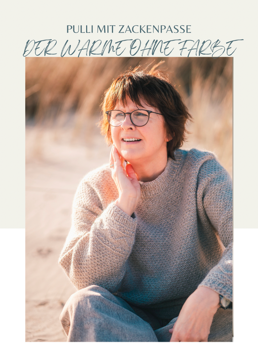 DER WARME OHNE FARBE - Strickanleitung zum Herunterladen