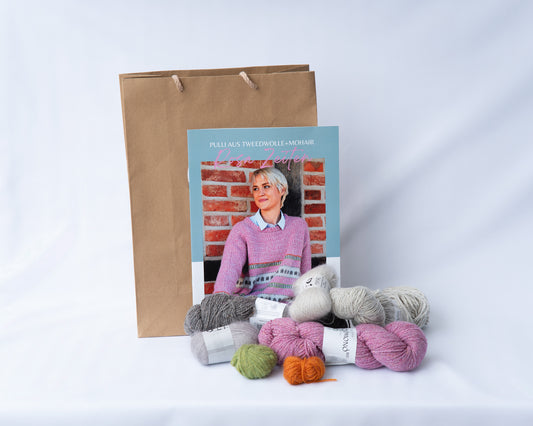 ROSA ZEITEN - Wollpaket mit Strickanleitung