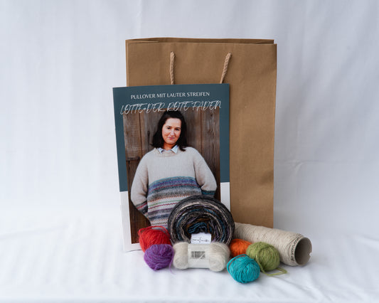 LOTTE + DER ROTE FADEN - Wollpaket mit Strickanleitung